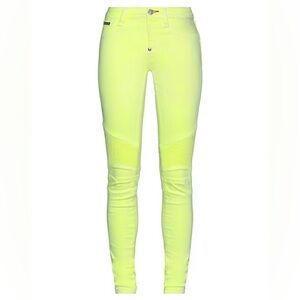 Philipp Plein Neon Yellow Skinny Jeans